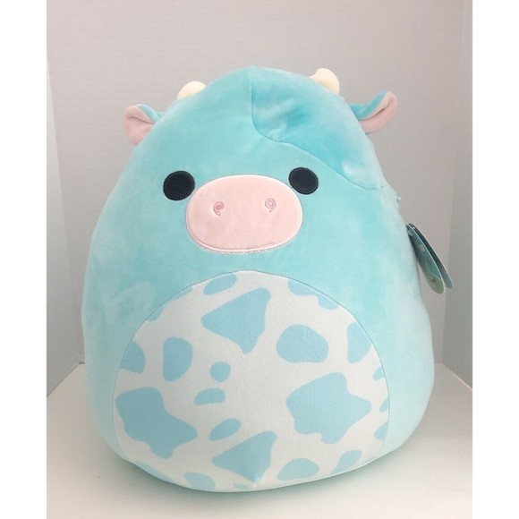 Squishmallow Tuluck 16" Blue Cow Easter 2023 Ultra Rare Tag Brand New Ships Fast - Picture 1 of 7